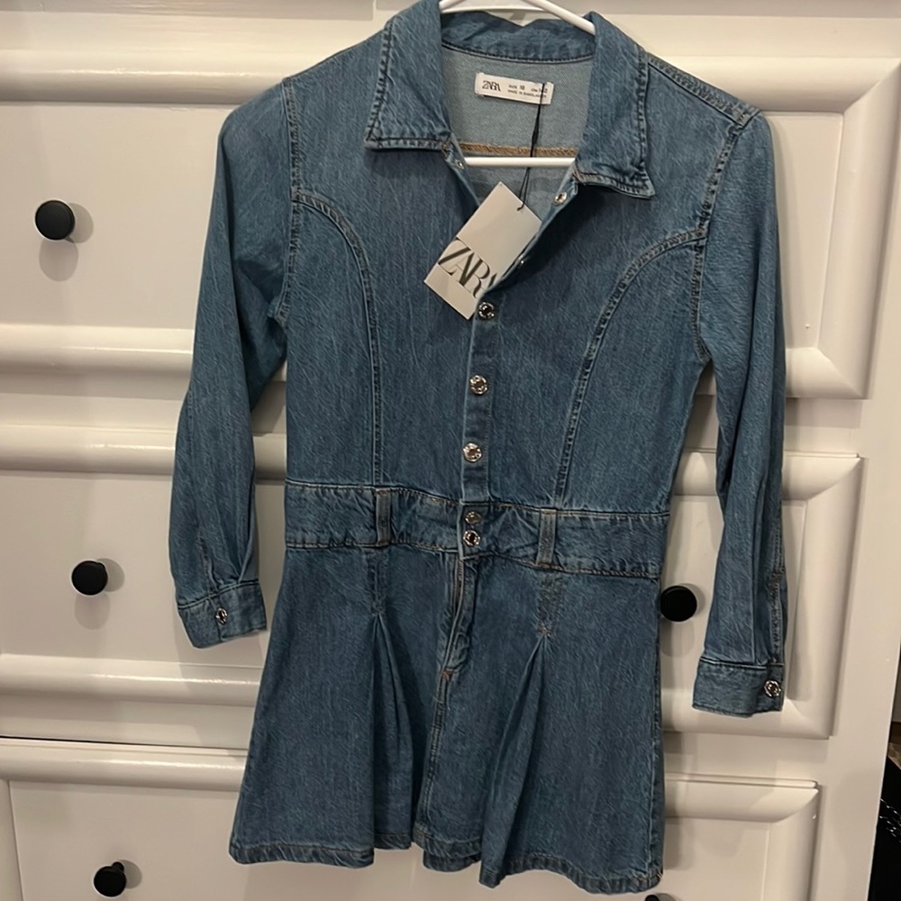 NWT ZARA Blue Jean dress!